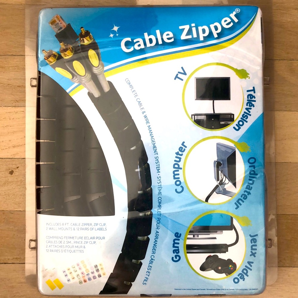 Cable zipperManages multiple wires into 18 flexible cable